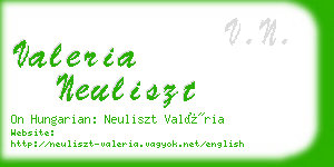 valeria neuliszt business card